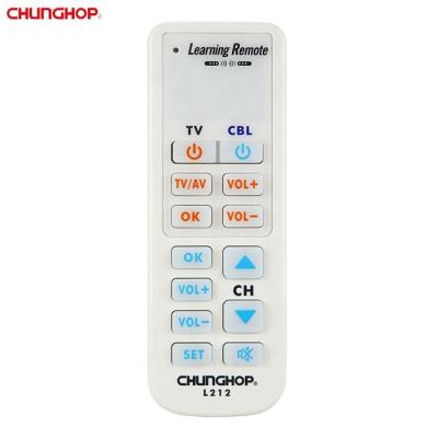 China All Remote Control SAT TV Infrared Projector IR Appliance Customization CHUNGHOP L212 Universal Remote Control Study for sale