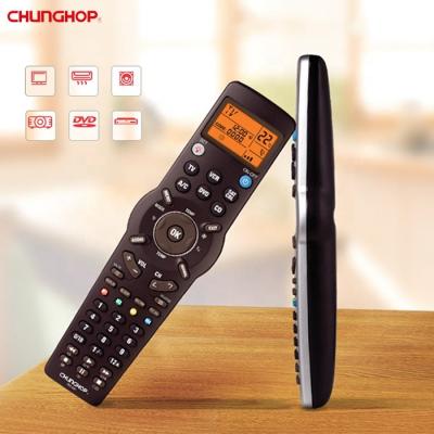 China wirh HD Backlight Remote Screen 6 in 1 Universal Infrared TV A/C DVD CBL Fan IR Learning Universal Remote Control with HD LCD Screen for sale