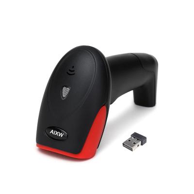 China AIXW 1D Wireless Barcode Scanner 2.4G Cordless 100 Meters Transmission Distance With Large Battery A4 Size for sale