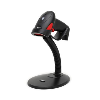 China ABS+PC Barcode Scanner With Stand Holder Plug And Play 1D Type Long Distance Barcode Read For Retail Shop Barcoode Reader for sale