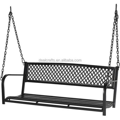 China Traditional Steel Porch Swing Chair For Outdoors, Heavy Duty Garden Swing Bench For Gardens And Yards for sale