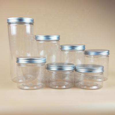 China CURRENT Empty Clear Eco - Friendly Honey Plastic Jar Plastic Bottle With Aluminum Cap For Food Storage for sale