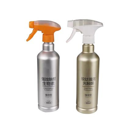 China Eco-friendly 16oz Gold Empty Refillable Sliver White Plastic Trigger Spray Bottle for sale