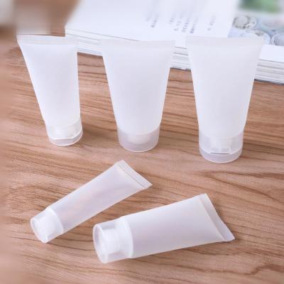 China MOQ Small Cosmetic Deodorant Clear Plastic Squeeze Tubes With Lid for sale