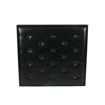 China Movable black reception desk with leather reception table cashier table ZY-CT038 for sale