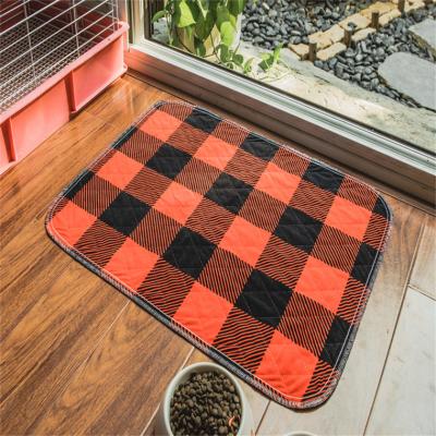 China Viable Washable Dog Pee Mat Puppy Training Urine Diaper Pads Reusable Dog Potty Pee Pad for sale