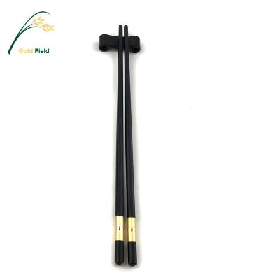 China Hot-sale Durable Black Alloy Chopsticks 26.5CM Fiberglass Chopsticks for sale