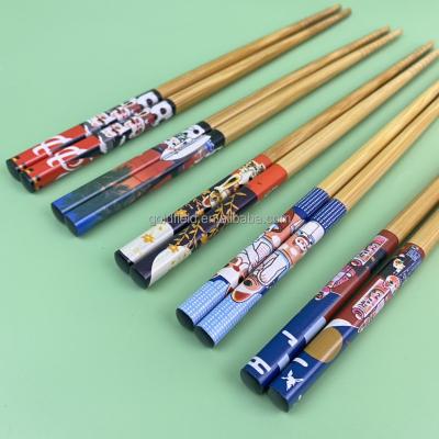 China 2021 Viable New Design Fresh Selling Tableware 5 Pair Wooden Chopsticks With Ceramic Chopstick Holders Gift Set for sale