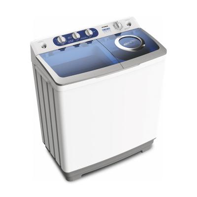 China Semi-automatic Household 8.5kg Twin Tub Washing Machine With Glass Lid Optional for sale