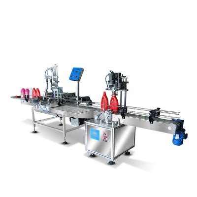 China Food Filling Machine Four Meter Production Line Liquid Paste Quantitative Filling Locking Machine Drinking Water Production Line for sale