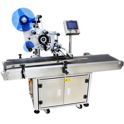 China Automatic Food Bottle Flat Box Adhesive Label Printing Labeling Machine / for sale