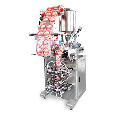 China Food Custom Packaging Machine Liquid Vertical Sauce Packaging Machine High Quality Trilateral Seal for sale