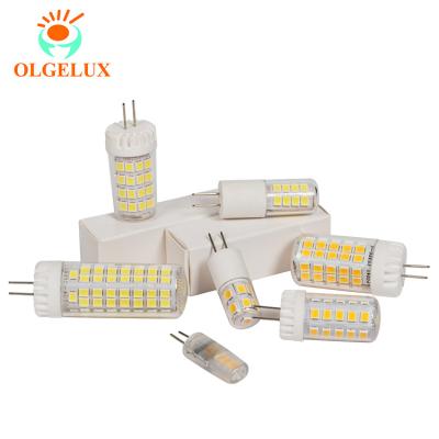 China OLGELUX Mini G4 SMD Residential High Lumen Ceramic Corn G4 Bulb 1.5W 2.5W 3W 4W 4.8W 7W LED Lamp Lights AC220V for sale