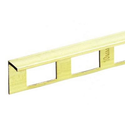 China Single Color PVC Metal Stainless Steel Edging Decorative Tile Trims for sale