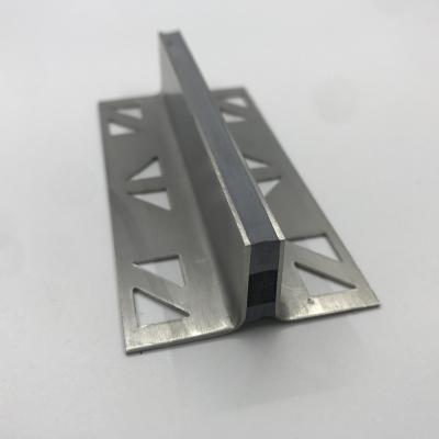 China 304 Stainless Steel Floor Movement Joint Eco - Friendly Expansion Joints With Rubber for sale