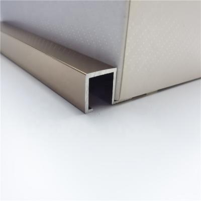 China Designs Eco-Friendly Door Step Covering Square Shaped Edge Trim With Anti Slip Transition Schluter Floor for sale