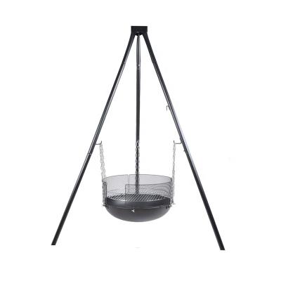 China 2022 Height Adjustable Outdoor Camping Three Legs Portable Tripod Barbecue Hot-Selling Hanging Grills for sale