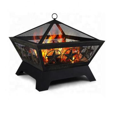 China Garden/Backyard/Camping Metal+PC Wood Burning Metal Fire Pit For Outdoor Barbecue And Heating for sale