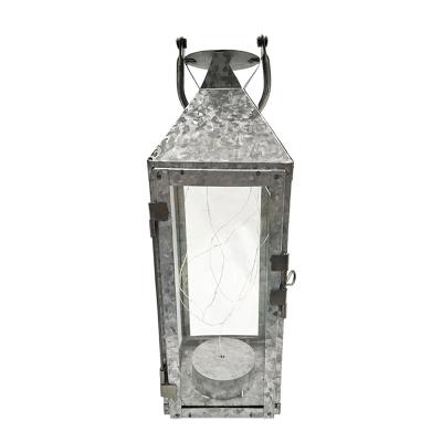 China Decorative Memorial Wedding Decoration Metal Led Hanging String Lantern Antique Silvery Home Garden / Backyard for sale