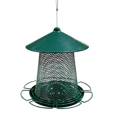 China Sustainable High Quality Squirrel Damage Preventing Wire Mesh Metal Bird Feeder For Birds Food Feeding for sale