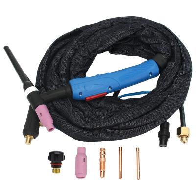 China Weldcraft Brass Body WP17 TIG Welding Torch with 4M or 8M Cable for Argon Welding for sale