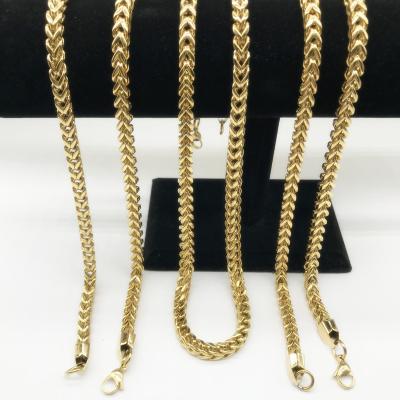 China Hiphop Beiyan Jewelry Best Selling Products Fashion High Quality 18k Gold Plated Stainless Steel Keel Chain Necklace for sale