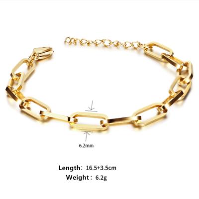 China FASHIONABLE Gold Bracelet Trending Products 2021 New Arrivals Fashion Stainless Steel Jewelry Chain Bracelet For Women for sale