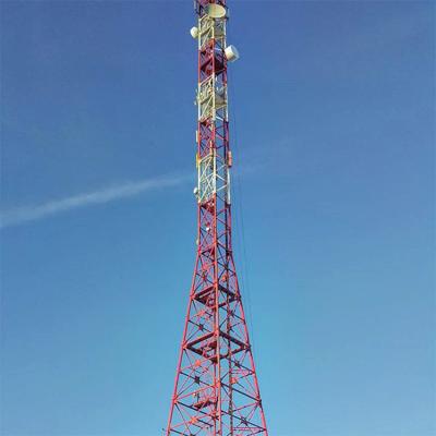 China 3 Leg Cellular Communication Self Supporting Telecommunications 45 Meter Tubular Telecommunication Tower Tubular Telecommunication Tower for sale