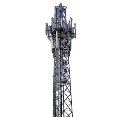 China Hot Dipped Galvanized 45m Steel Triangular Telecommunication Tower for sale