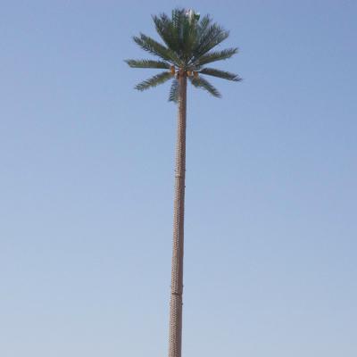 China Hot diver galvanized steel artificial palm tree/camouflaged palm tree/bionic palm tree tower for decoration for sale