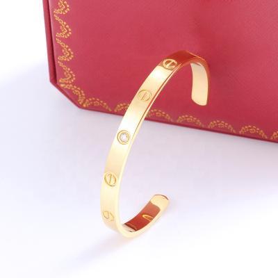 China Trendy High End Fashion High End 18k Rose Gold 18k Gold Couples Bracelet Brand Luxury Bracelet for sale