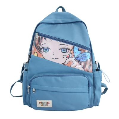 China Soft Waterproof Girls And Cute Gradient Color Large Capacity School Backpacks For Girls for sale