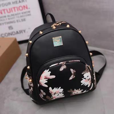 China Manufacturer Beautiful High Quality Girls PU Leather Backpacks Fashion Design Brand Leisure Custom Women School Mini Ladies Backpack for sale