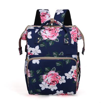 China With USB Multifunctional Waterproof Diaper Bags Shoulder Tote Mummy Baby Bag Diaper Backpack for sale