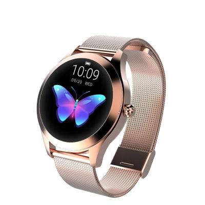 China Touch Screen Fashion Women's KW10 Smart Watch 2020 Stainless Steel Metal Fitness Wristband Stopwatch Connect Android IOS Phone For Lady for sale