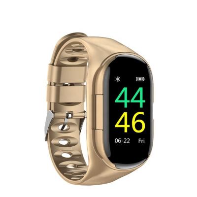 China Newest Touch Screen Factory Wholesale OEM M1 Smart Watch With BT Earphone Fitness Tracker Blood Pressure For Android IOS Phone Earphone for sale