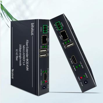 China Good Quality Support IR Rs232 4K Kvm C Hdmi USB To Fiber Optic Extra 136*85*26mm for sale