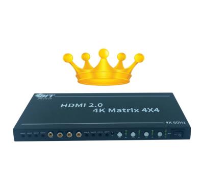 China Broadcast Television Projects Factory Wholesale 4K Rs232 Hd MI Matrix Video Changer 4X4 Wall Controller for sale