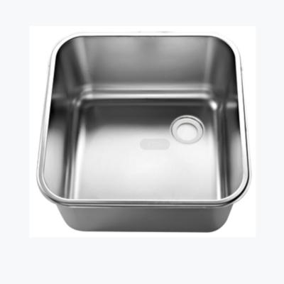 China With Faucet Commercial Stainless Steel Kitchen Stamping Sink Bowl Factory Price/500*500*300mm Pressed Sink Bowl Unit For Sale for sale