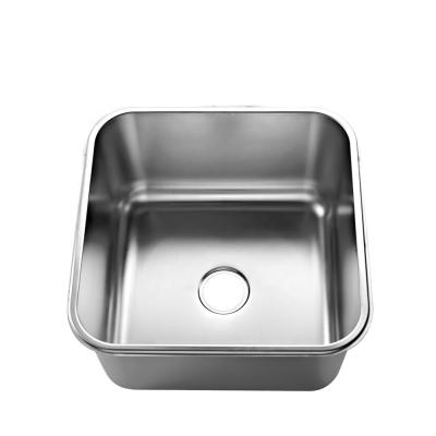 China With Faucet Kitchen Equipment Stamping Single Bowl Stainless Steel Tension Sink / Commercial Kitchen Sink Bowl Sink for sale