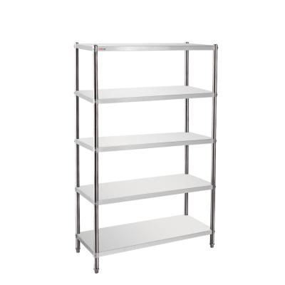 China Adjustable Commercial Stainless Steel Hotel Restaurant Storage Rack Customized Kitchen Cold Room Stainless Steel Shelf Factory for sale