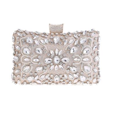 China Popular Lady Crystal Beaded Evening Bag Wholesale Factory Price Wedding Clutch Purse From Amazon Hot Seller Products for sale