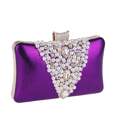 China Wholesale Women's Bags Bar Diamond-studded Evening Portable Women's Clutch Bag Dinner Bag for sale