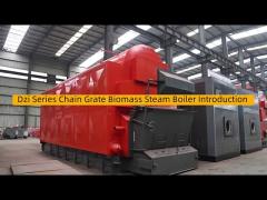 Fully Automatic 1ton Wood Waste Timber Chain Grate Coal Fired Steam Boiler