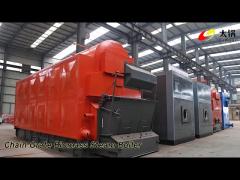 Steam Gas Oil Boiler 1 Ton Chain Grate Coal / Biomass High Capacity