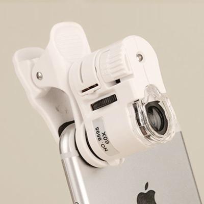 China Mini Portable Universal Micro Observation Camera Clip Lens Zoom 60X Mobile Phone Microscope for sale