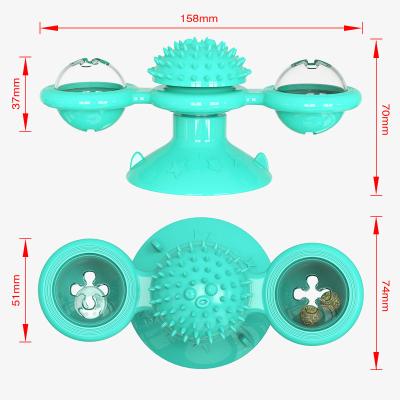 China Viable Glow Ball Windmill Turntable Puzzle Spinning Training Toy Pet Interactive Cat Toy For Kitten for sale