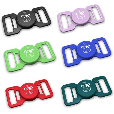 China Protective Anti-drop Locator Tracker Cover Silicone Case For Airtags, Anti-lost GPS Dog Collar Cover Case For Airtag for sale