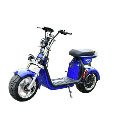 China Steel Customized Electric Motor City Scooter Large Fat Tire LED Light Citycoco Two Wheel Scooter for sale