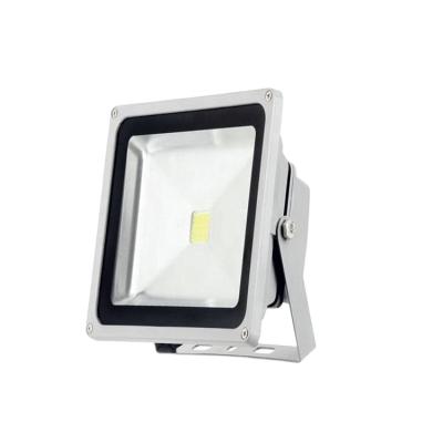 China Residential Outdoor 100-240V Rating IP65 2700-7000K Adjustable Waterproof White COB Led Flood Light 50w for sale